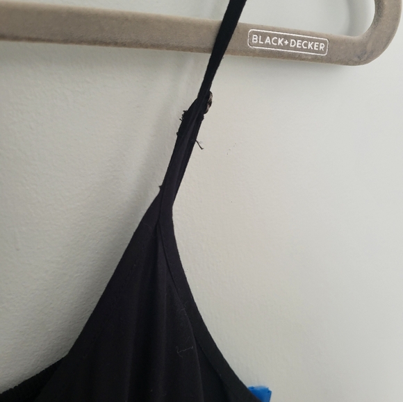 Medium Culottes Cami Jumper One Piece Wide Leg Cropped Adjustable Straps Black - Picture 13 of 15